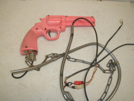 Light Gun From A Lethal Enforcers (Old Type Revolver) (Metal Outer Cable Sheath Is Cracked Off At Gun Base)  (Item #3) #37.99